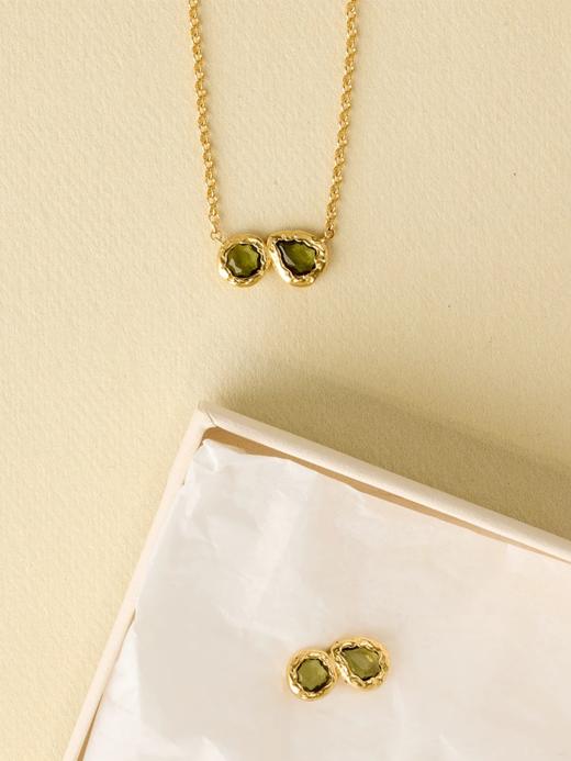 北京仓｜Agapee-LYSIANA-金色 圆形 水滴 项链［法国设计师］ 商品图5