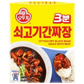 不倒翁3分牛肉干炸酱200g오뚜기 3분 쇠고기간짜장