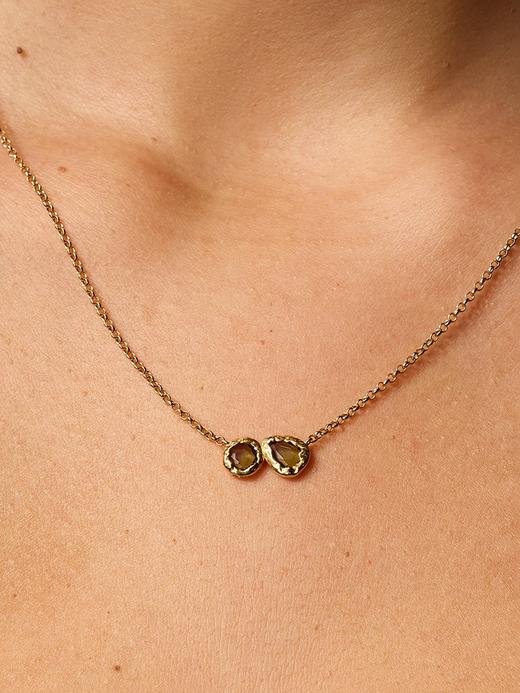 北京仓｜Agapee-LYSIANA-金色 圆形 水滴 项链［法国设计师］ 商品图1