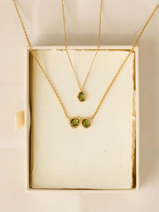 北京仓｜Agapee-LYSIANA-金色 圆形 水滴 项链［法国设计师］ 商品图6