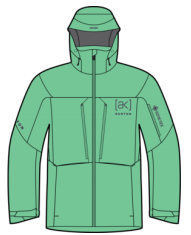 26/27BURTON雪服M AK GORE HVR 3L JK GREEN VOLTAGE