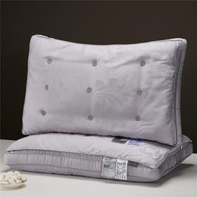 自然醒凤尾花蚕丝枕-花朵柞蚕丝枕芯大提花莱赛尔蚕丝枕头XK