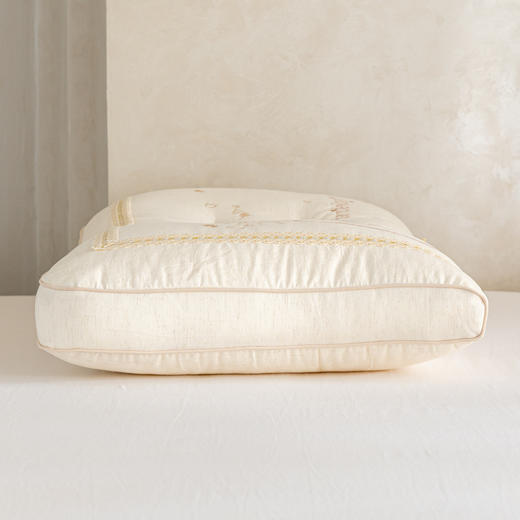 自然醒亚麻蒲公英枕-棉麻枕芯刺绣亚麻枕头XK 商品图7