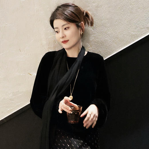 【预售7天】良木礼圆领衬衫（飘带）（1776） 商品图2