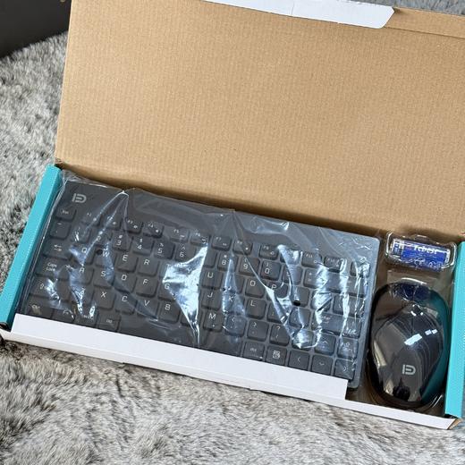 富德 G1500pro 无线键盘鼠标套装 迷你便携 低音按键 广泛兼容 黑色 商品图4