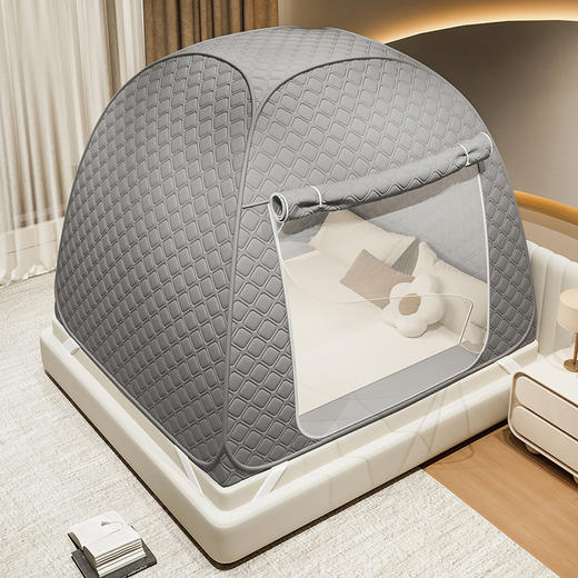 自然醒免安装保暖遮光钢丝蚊帐HH 商品图5