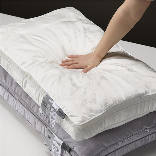 自然醒凤尾花蚕丝枕-花朵柞蚕丝枕芯大提花莱赛尔蚕丝枕头XK 商品图13