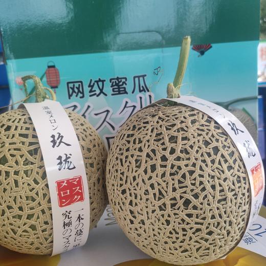 日本品种 牛三蜜瓜 玫珑瓜2-4只原箱装网纹甜瓜蜜瓜日本静冈哈密瓜 商品图7