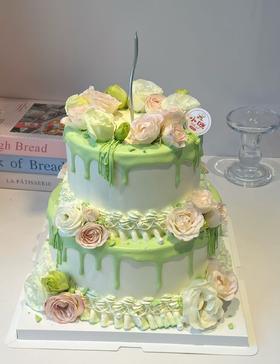 小清新双层鲜花