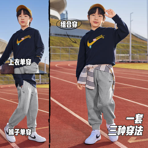NIKE 3BRAND 春 大童小童 连帽卫衣/长裤 RWN-PH-1849 商品图10