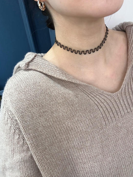 SpoiledBrat Jewelry14k注金尖晶石蕾丝颈链 商品图0