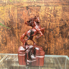 马到成功°小号紫檀摆件12*5*23.5cm