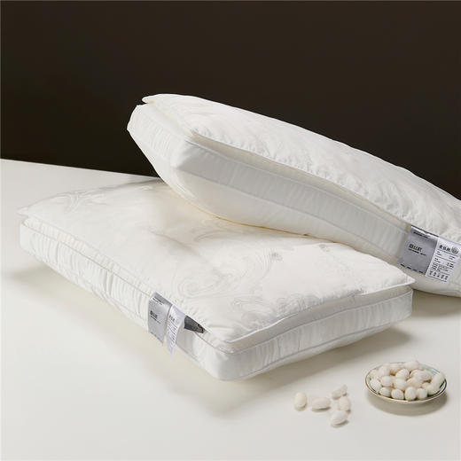 自然醒凤尾花蚕丝枕-花朵柞蚕丝枕芯大提花莱赛尔蚕丝枕头XK 商品图7