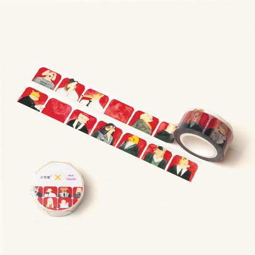 电影院手帐账和纸胶带无离型纸可爱水彩小方堂&times;ssssshuai 商品图1