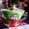 RICH FLOWER 有钱花 三才盖碗 创意防烫功夫泡茶碗礼品四件套 商品缩略图1