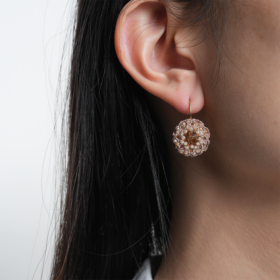 北京仓｜Lorina Balteanu-Dollytta-天然锆石 珍珠 耳环［法国设计师］