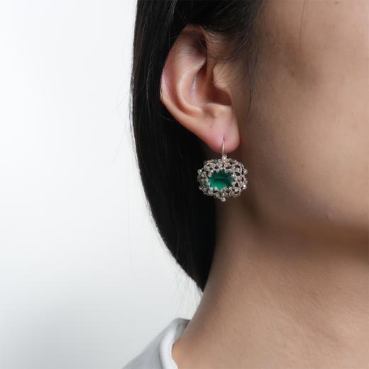 北京仓｜Lorina Balteanu-HEPBURN-绿蓝宝石 耳环［法国设计师］ 商品图0