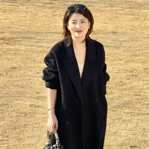 【特价不退换】【预售7天】良木礼山羊绒连帽大衣（D8204） 商品图6