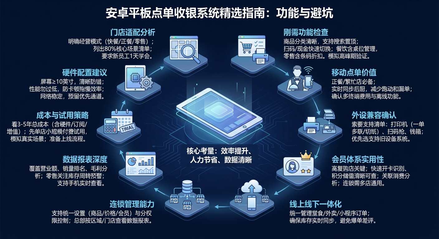 安卓平板收银系统最实用的功能要点