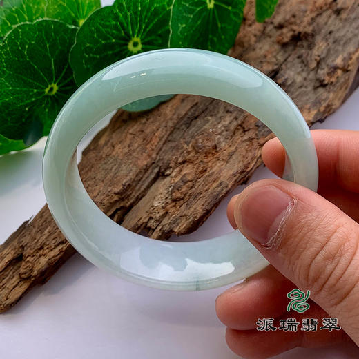 派瑞翡翠 翡翠手镯 糯种 飘花 商品图1
