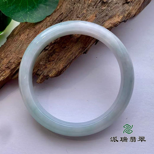 派瑞翡翠 翡翠手镯 糯种 飘花 商品图1