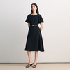 EITIE爱特爱时尚圆领显瘦舒适通勤连衣裙2026春季新款8507206 商品缩略图1