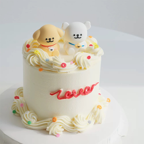 可爱线条小狗kc276