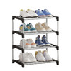 美国 升级款4层小型鞋架 家用入户收纳架 容易组装 层高16cm 灰色X0033OA47F 商品缩略图4