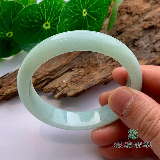 派瑞翡翠 翡翠手镯 糯种 飘花 商品图1