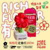 RICH FLOWER 有钱花 毛绒摆件 定番红 20CM 桌面摆件客厅装饰毛绒玩具公仔 商品缩略图1