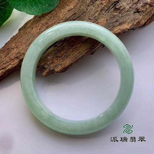 派瑞翡翠 翡翠手镯 糯种 绿色 商品图2