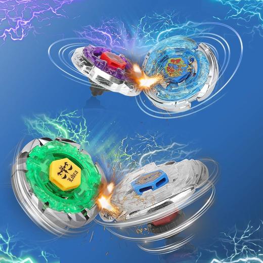 美国 Ruolan 战斗陀螺玩具套装 安全材质 精美礼盒 商品图5