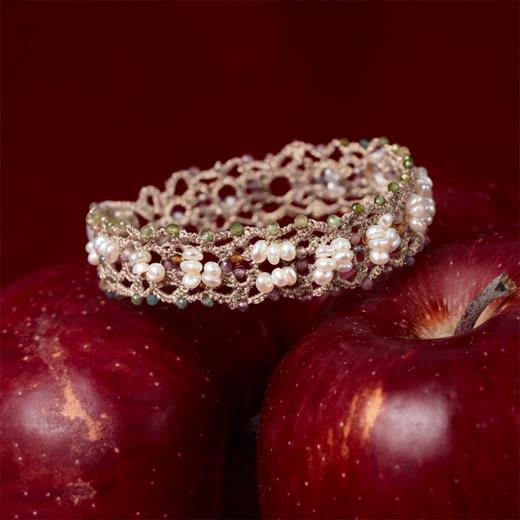 订购8周到｜Lorina Balteanu-ZELDA-碧玺 珍珠 手链［法国设计师］ 商品图4