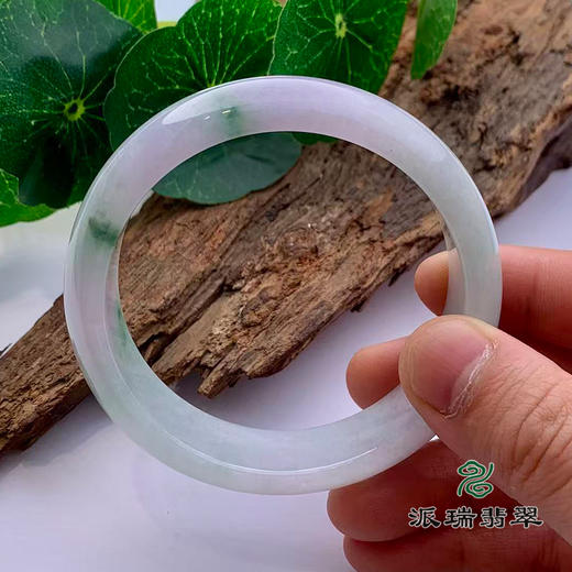 派瑞翡翠 翡翠手镯 糯种 飘花 商品图1