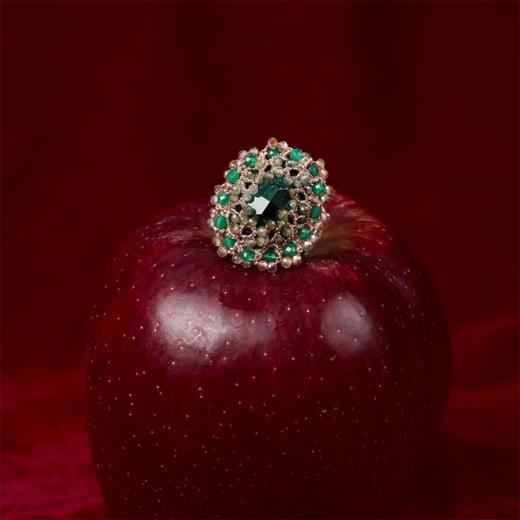 北京仓｜Lorina Balteanu-ECATERINA-水晶 祖母绿 椭圆形 戒指［法国设计师］ 商品图5