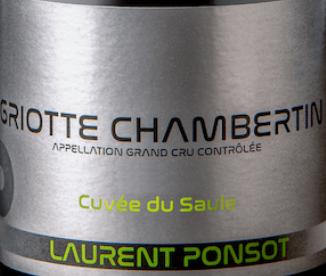 Laurent Ponsot Griotte Chambertin Grand Cru Cuvee Du Saule劳伦彭寿格里特香贝丹园柳树红葡萄酒2019 商品图1