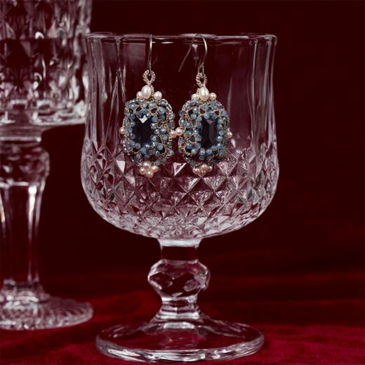 北京仓｜Lorina Balteanu-AUDREY-海蓝宝石 耳环［法国设计师］ 商品图5