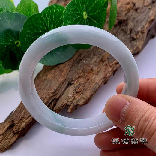派瑞翡翠 翡翠手镯 糯种 飘花 商品图1