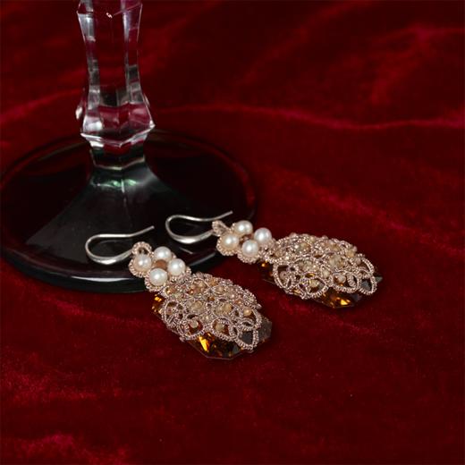 北京仓｜Lorina Balteanu-Bari-天然锆石 珍珠 耳环［法国设计师］ 商品图5