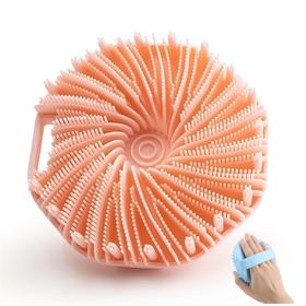 美国 高品质 硅胶身体刷 去角质淋浴刷 丰富泡沫 防滑手柄便于清洁 