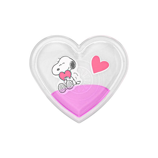 【史努比的情书】史努比爱河 POPGRIP泡泡骚手机粘贴式气囊支架 Airbag软垫系列 粉色 Snoopy 爱心 商品图2
