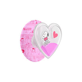 【史努比的情书】史努比爱河·MagSafe圆啪嗒 MAGSAFE磁吸手机气囊支架 Round圆啪嗒系列 粉色 Snoopy 爱心 流沙