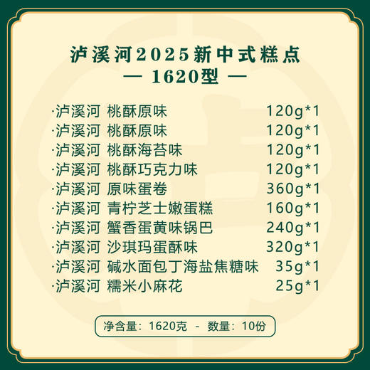 【直送到家】1620g泸溪河2025新中式糕点组合 香酥美味 老少皆宜 送礼必备 商品图1
