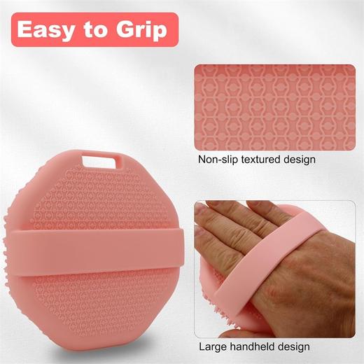 美国 高品质 硅胶身体刷 去角质淋浴刷 丰富泡沫 防滑手柄便于清洁  商品图5