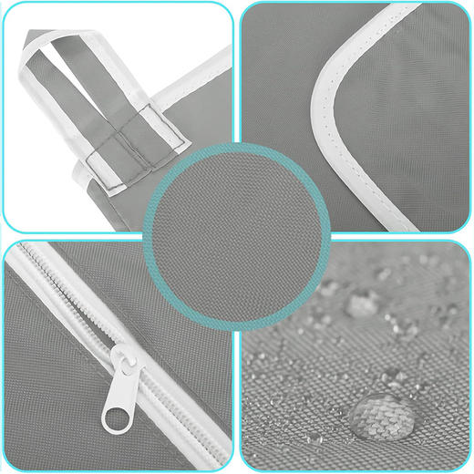 美国 LAIGOO 悬挂式洗衣袋收纳袋 带2个挂钩 物品收纳节省空间 X0032362LT 商品图2