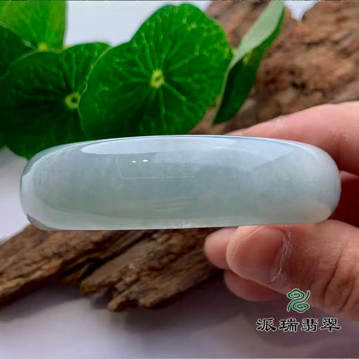 派瑞翡翠 翡翠手镯 糯种 飘花 商品图2