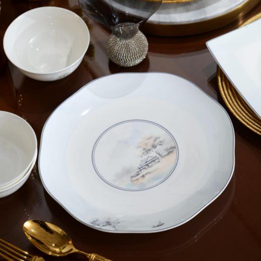 凡瑞斯烟雨江南（釉中彩）60头10人骨瓷餐具-YHD 商品图1