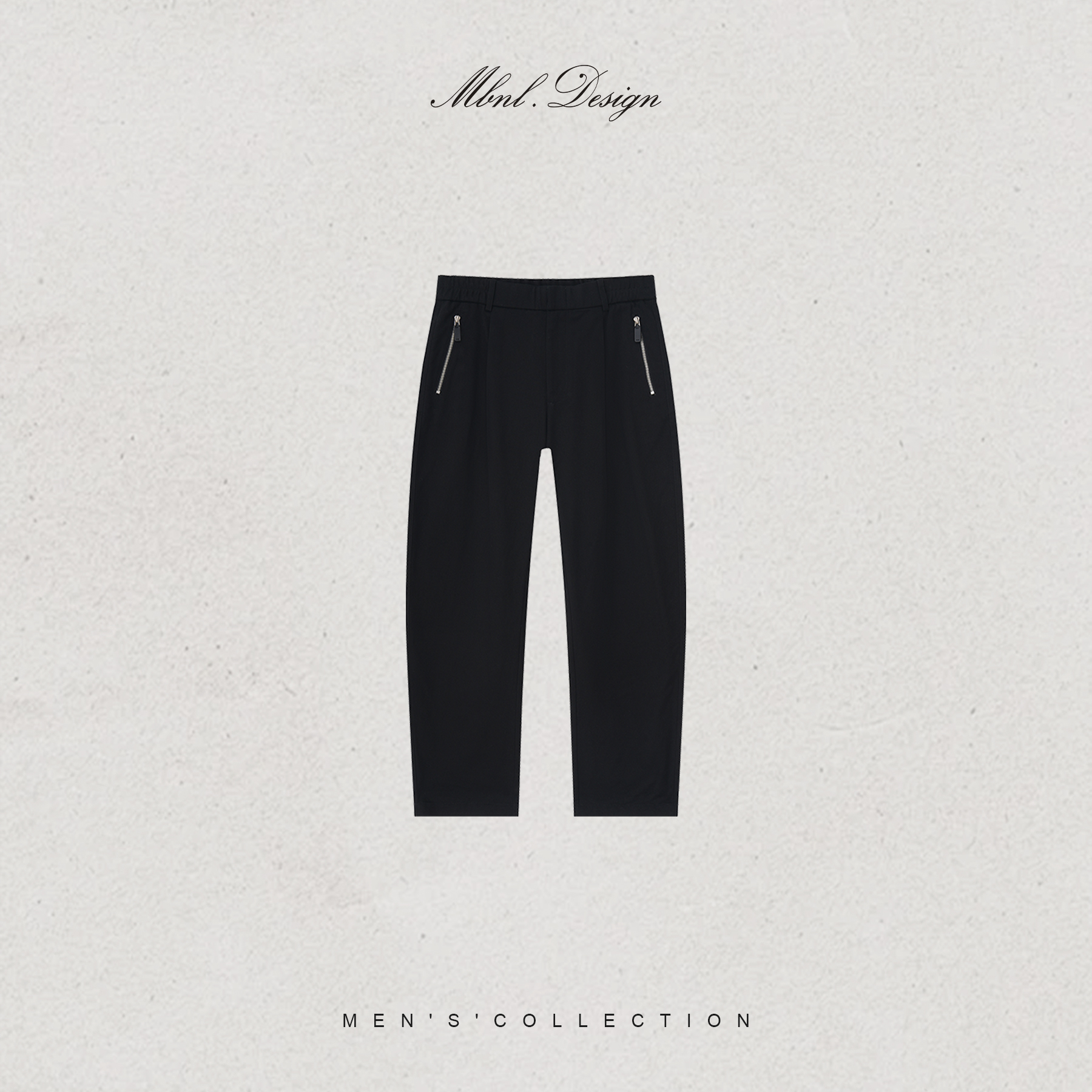 「Chino」秦磊男装棉定纺斜拉链嵌边微阔休闲裤LL-SKZ2212 O1商品图2