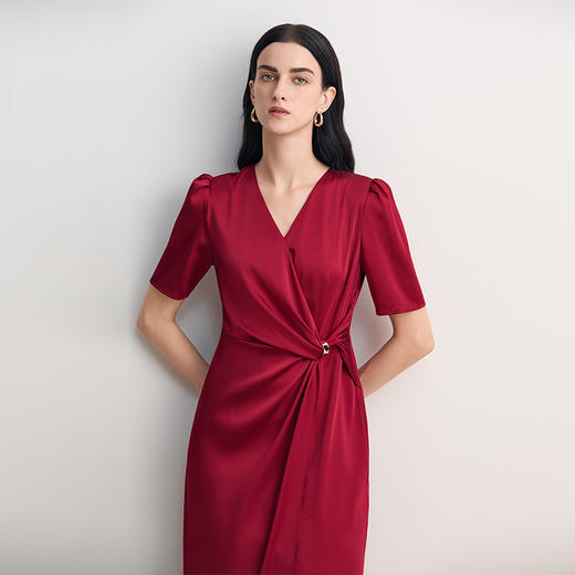 EITIE爱特爱精致优雅气质收腰显瘦礼服连衣裙2026春季新款8577212 商品图5