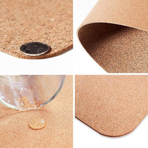 Aelfox 80X40CM天然软木双面使用鼠标垫  适用于办公写字桌笔记本电脑桌垫 商品图8